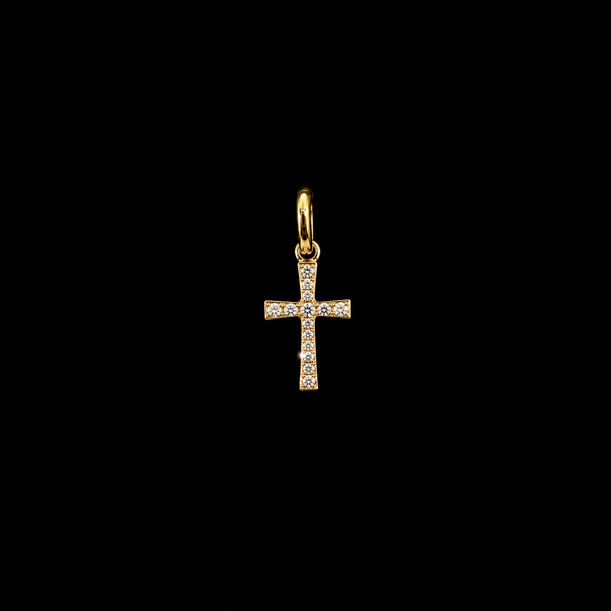 Pavé Cross Charm