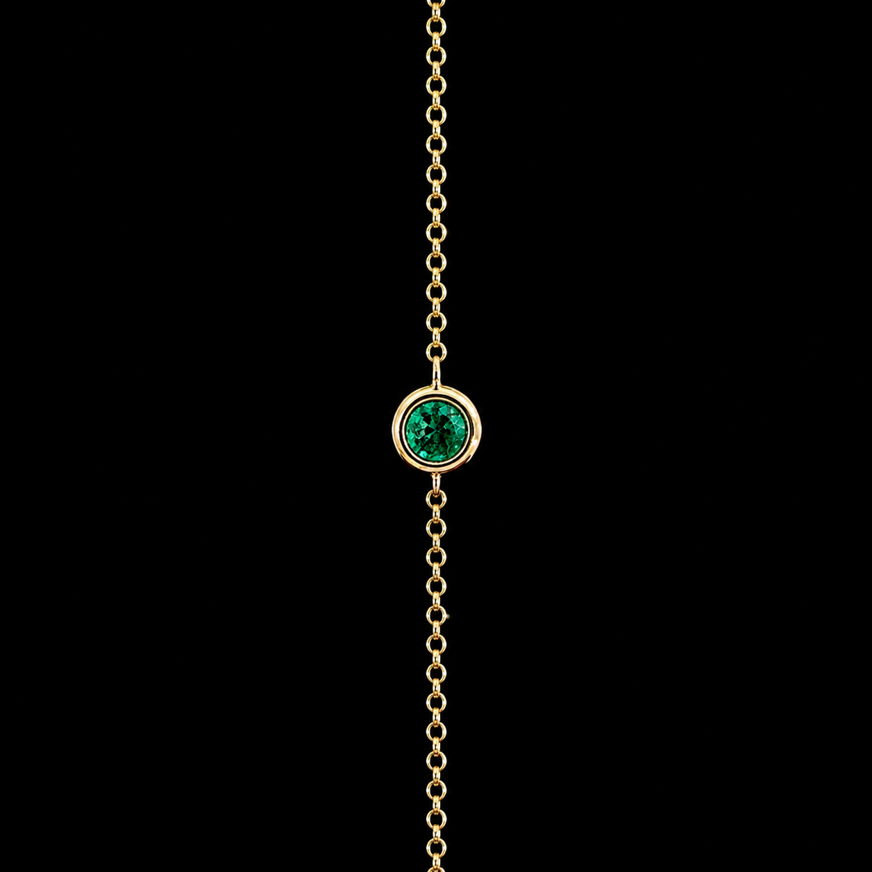 Solitaire Emerald Bracelet