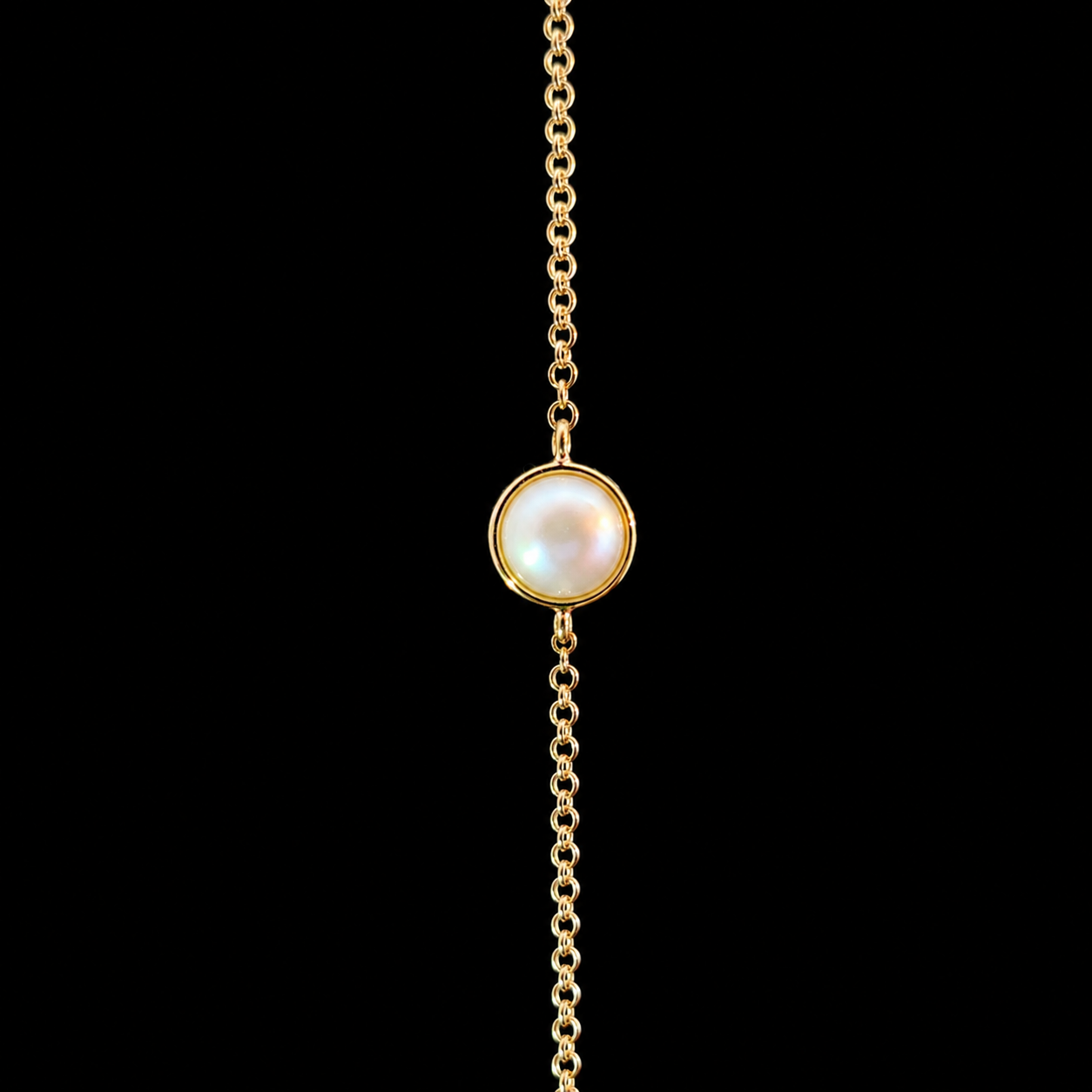 Solitaire Pearl Bracelet