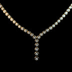 Graduated Bezel Diamond Tennis Lariat