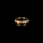 Satin Oval Diamond Ring
