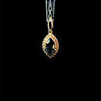 Twisted Sapphire Charm