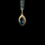 Twisted Sapphire Charm