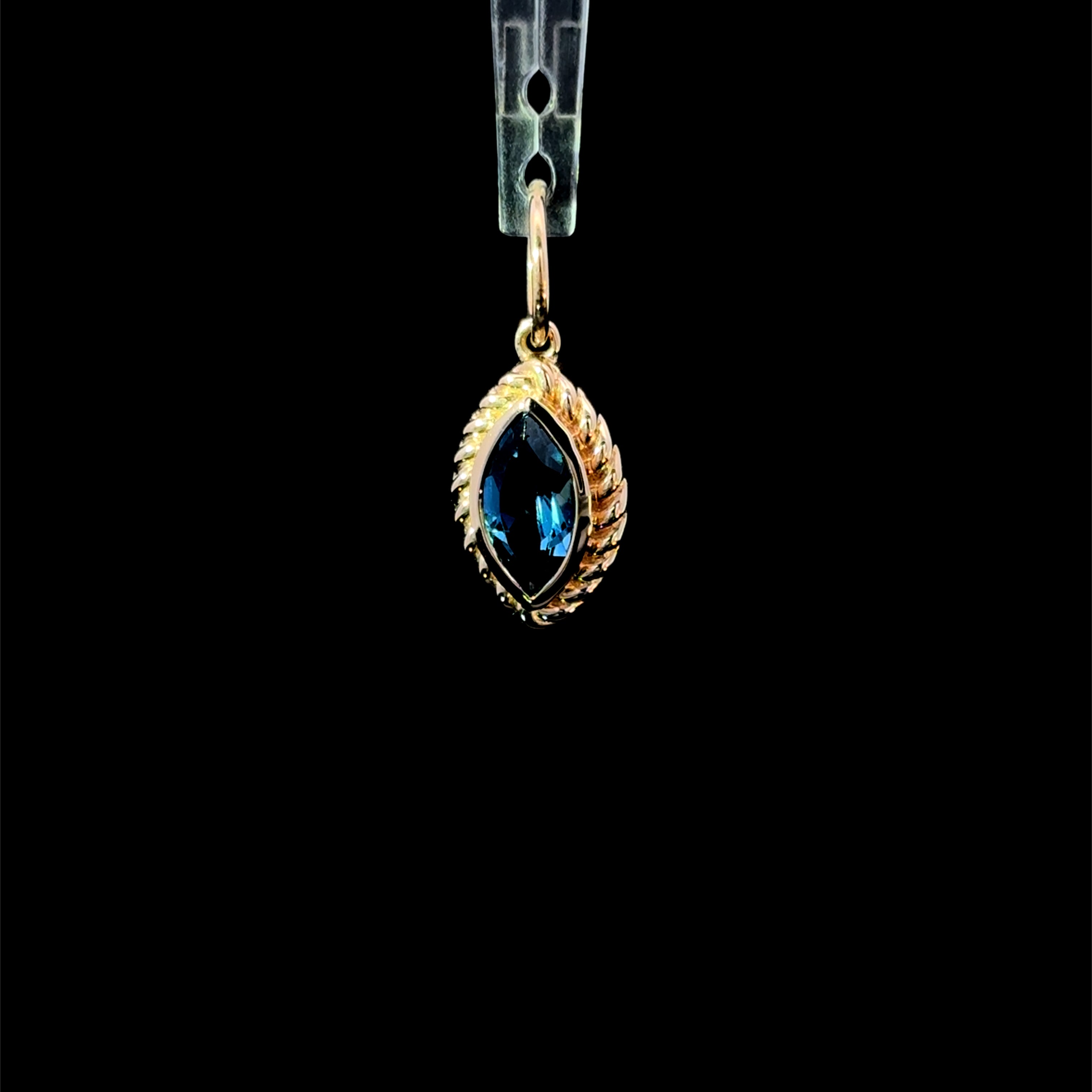 Twisted Sapphire Charm