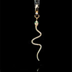 Diamond Emerald Eyes Snake Charm