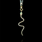 Diamond Emerald Eyes Snake Charm