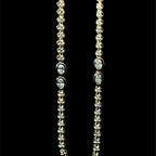 Bezel Oval Diamond Necklace