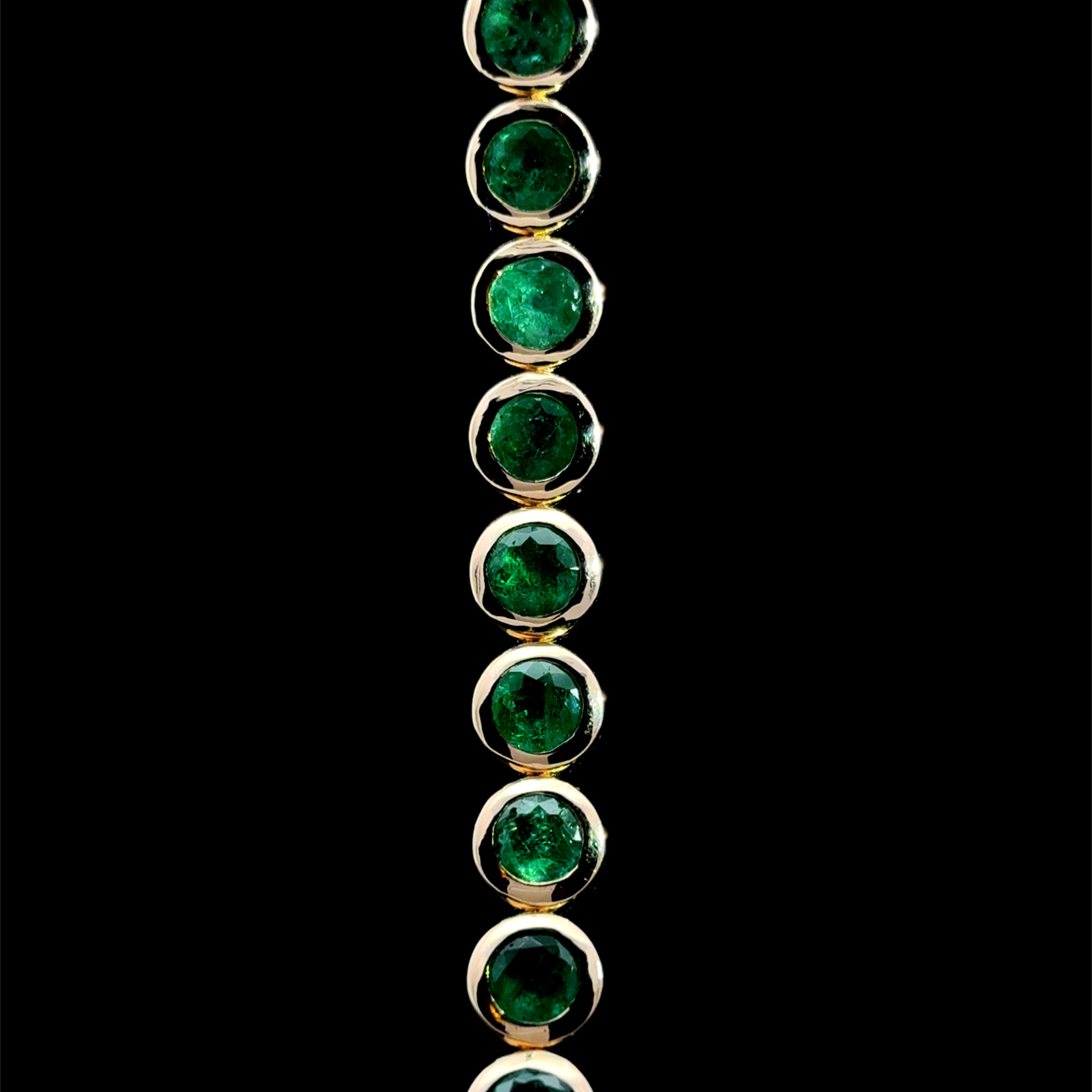 Emerald Bezel Bracelet