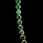 Emerald Bezel Bracelet