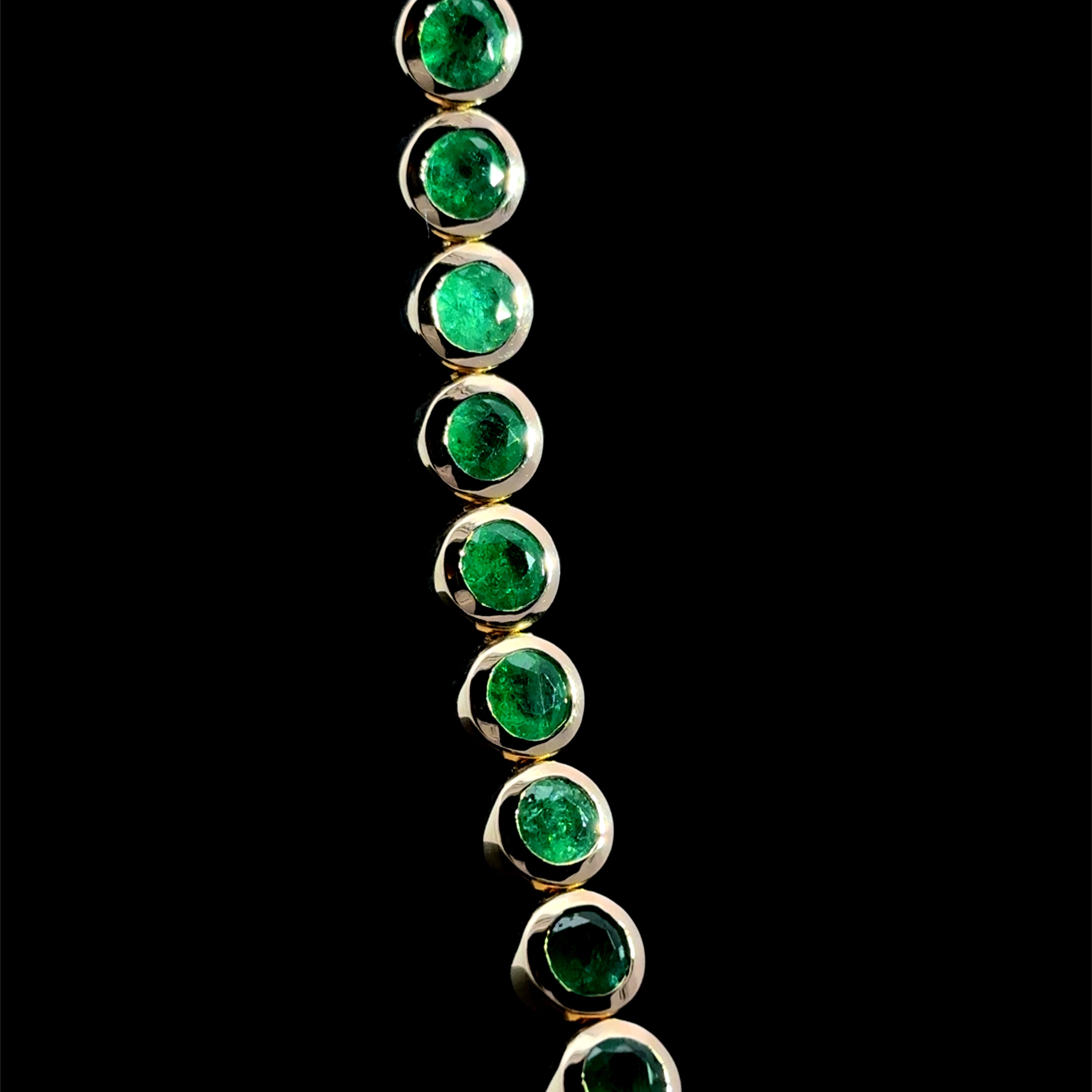Emerald Bezel Bracelet
