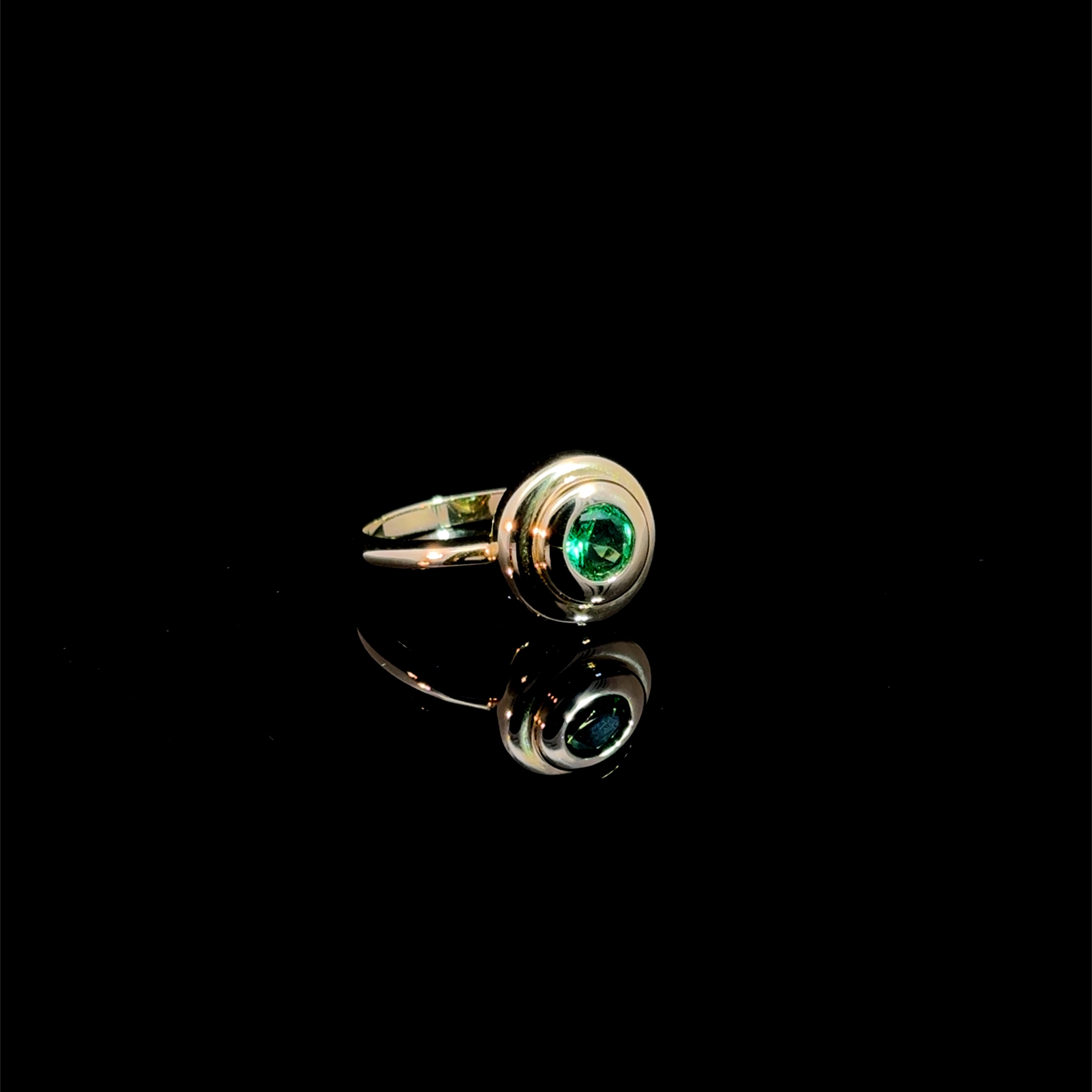 Emerald Bezel Ring
