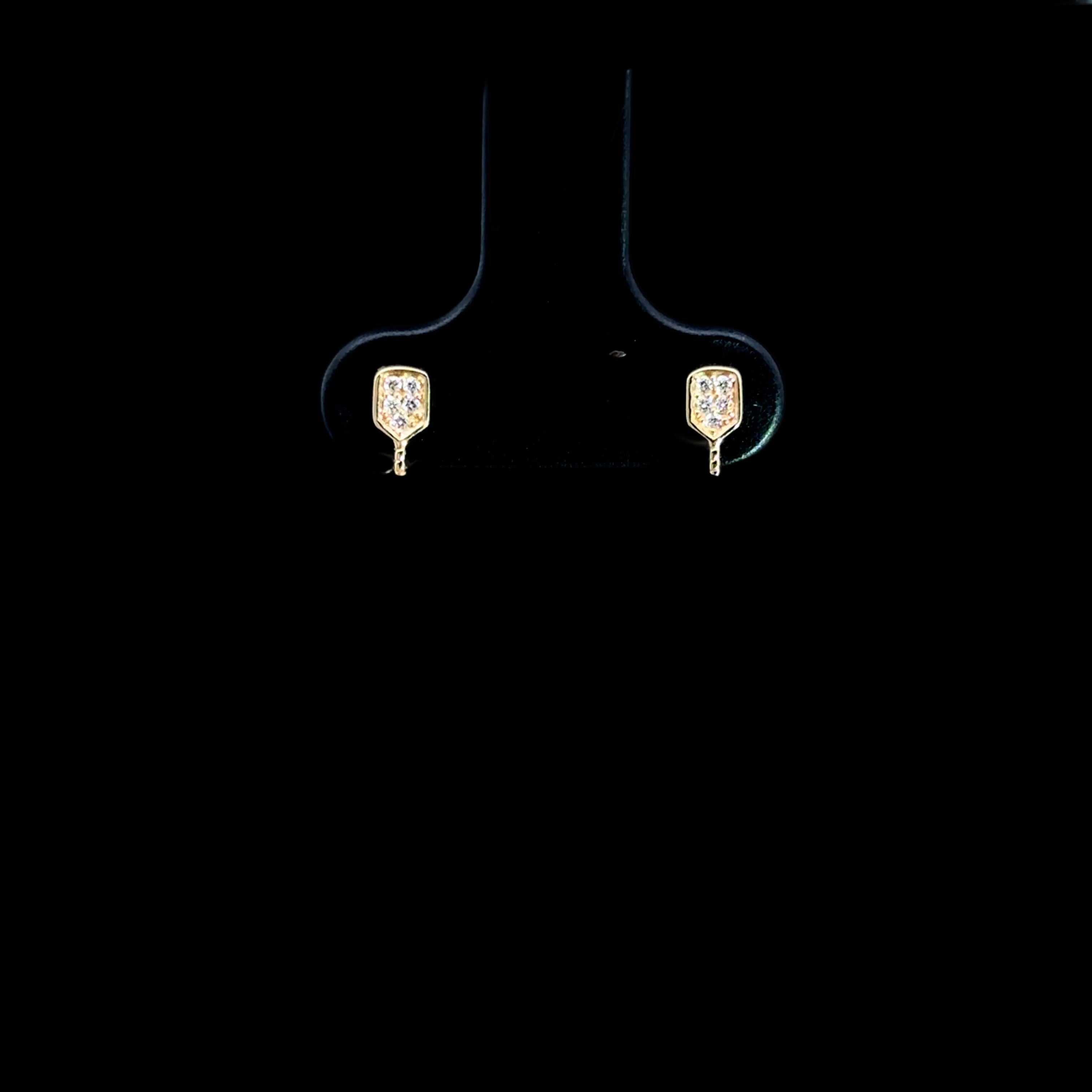 Diamond Tennis Stud Earrings