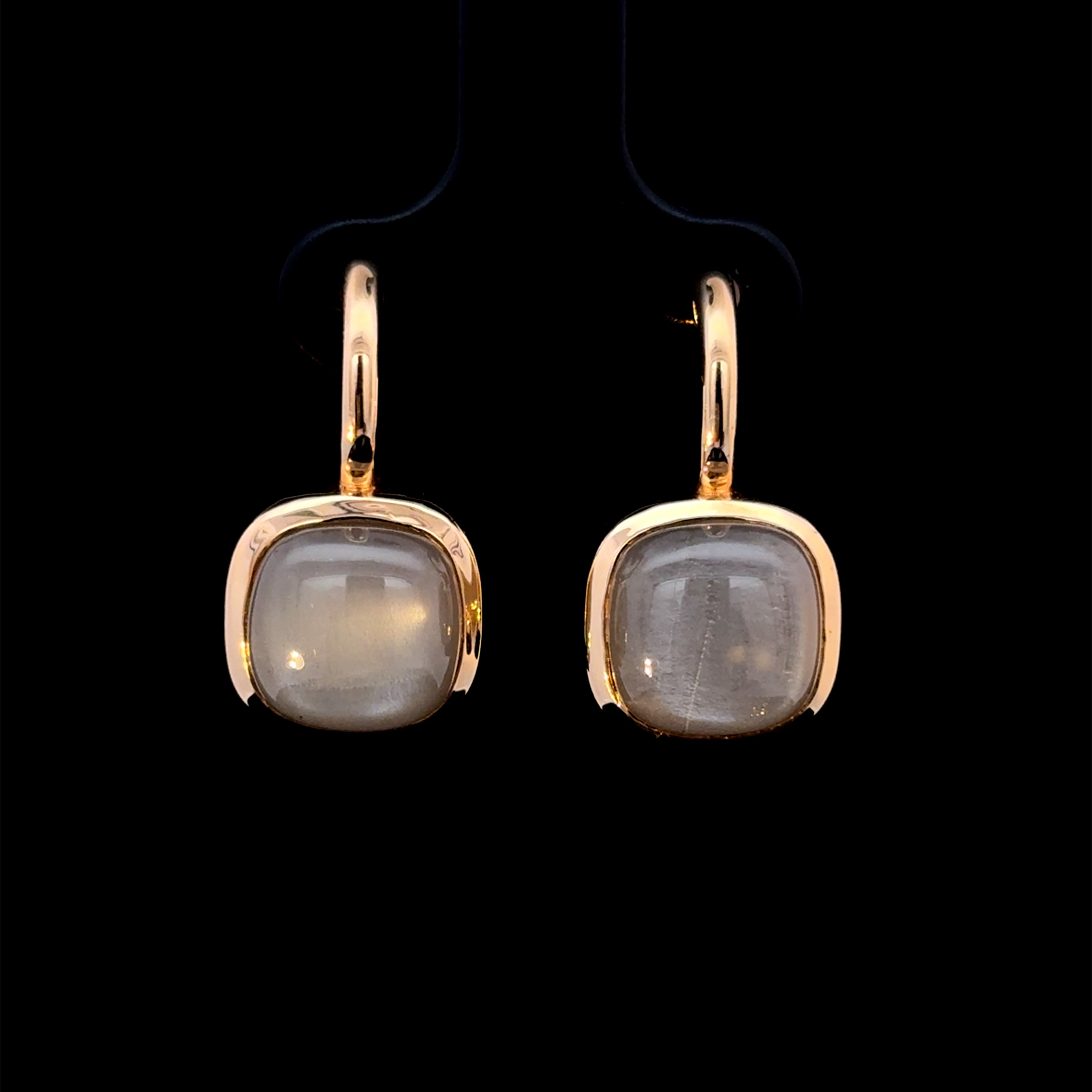 Mother of Pearl Bezel Stud Earrings