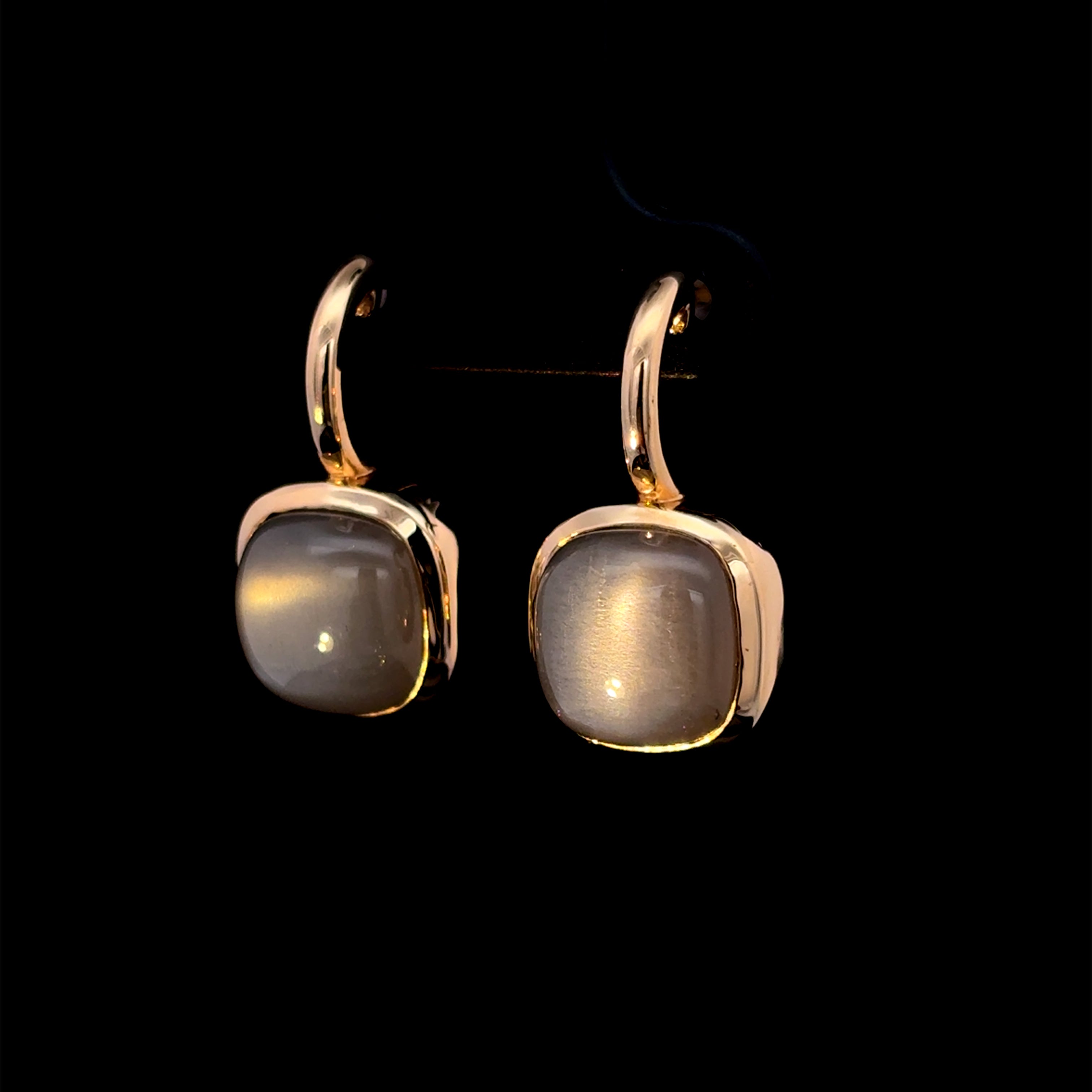 Mother of Pearl Bezel Stud Earrings