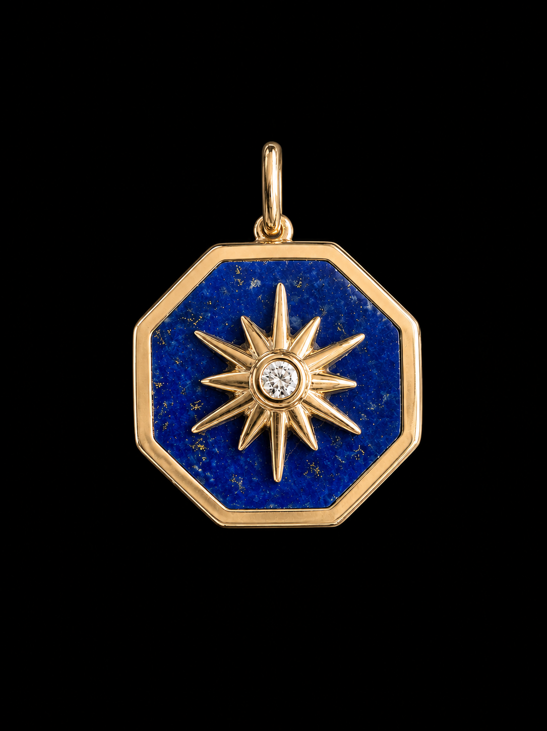 Octagon Compass Charm