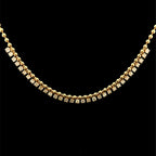 Ball Chain Box Setting Diamond Necklace