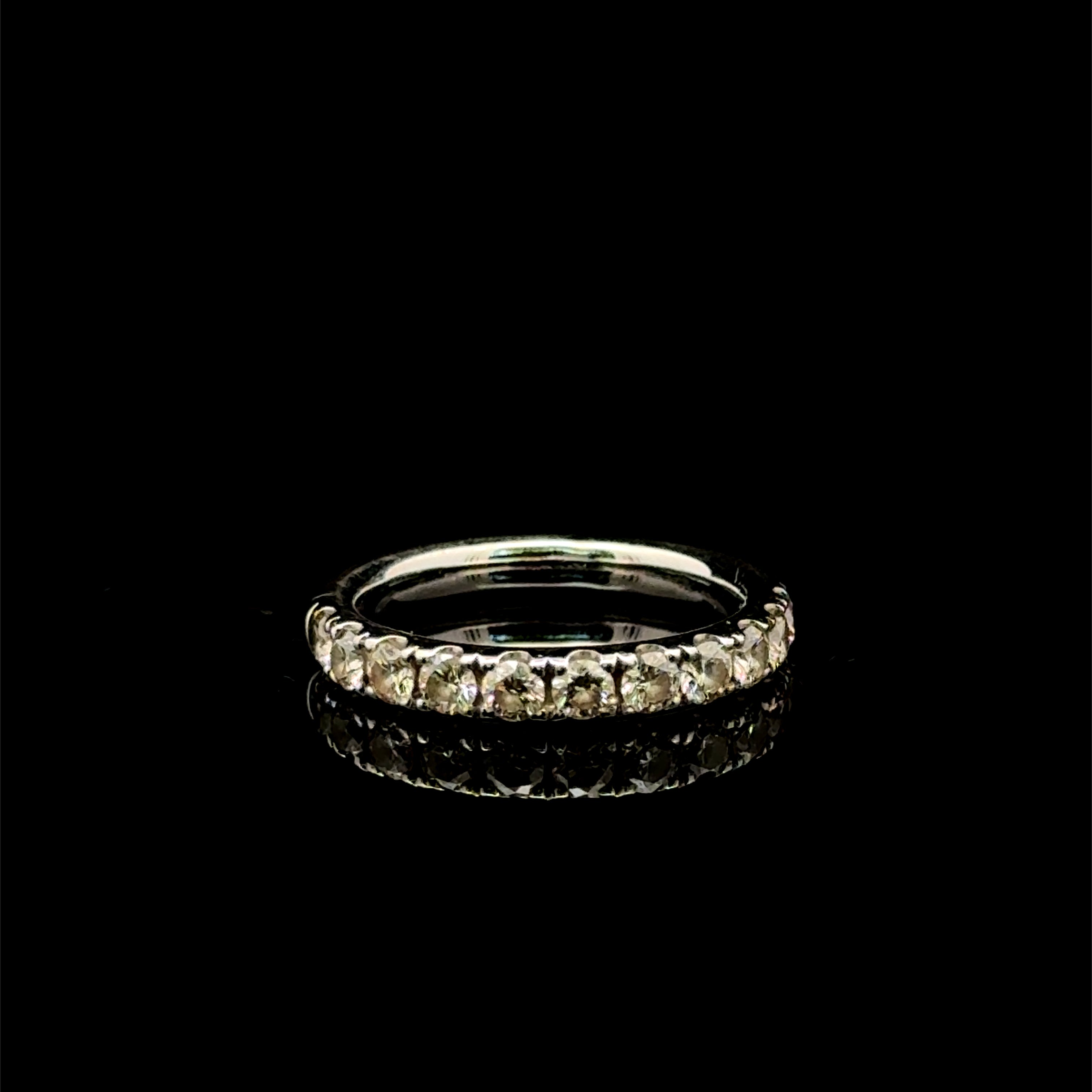 Diamond Half Band White Gold Ring