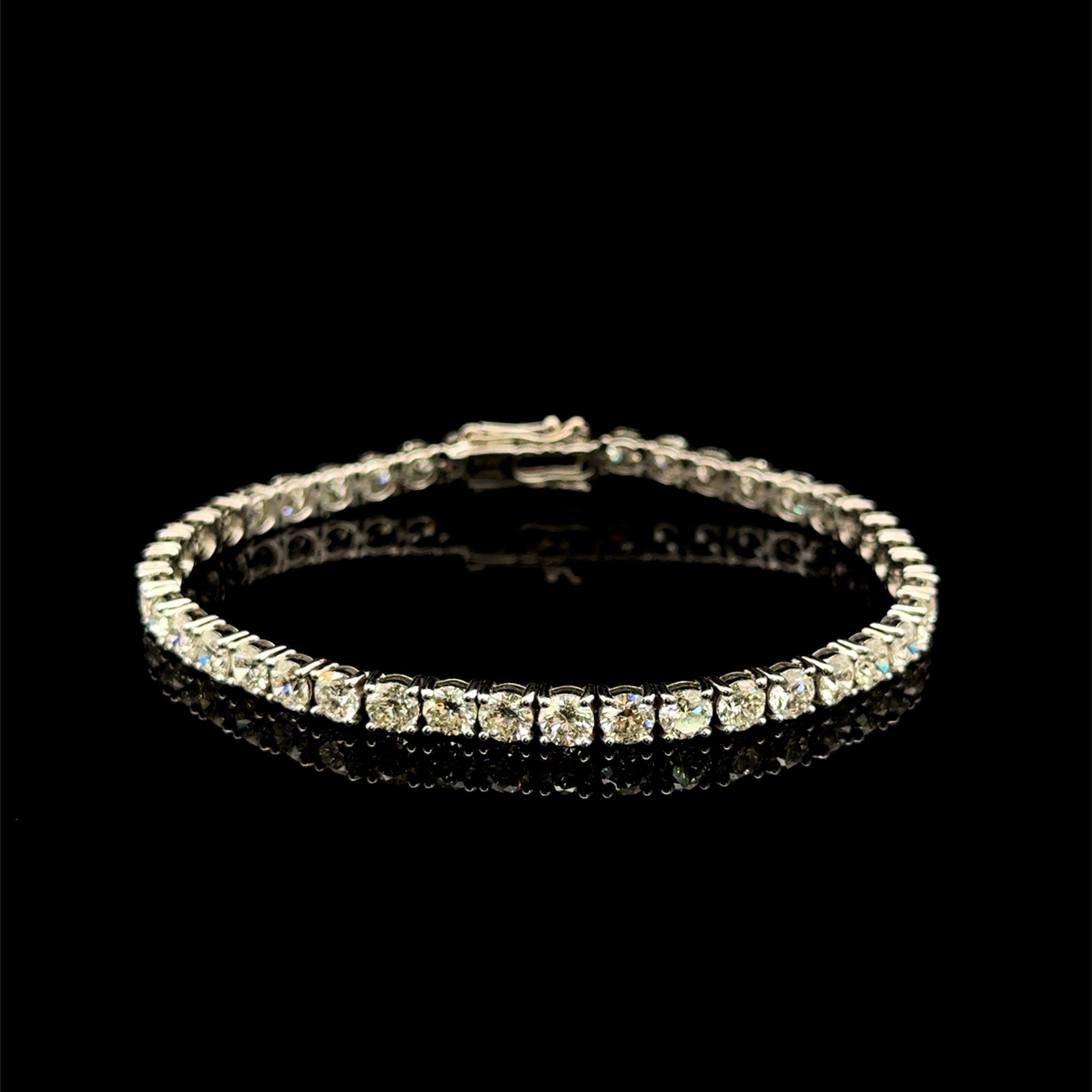 Diamond White Gold Tennis Bracelet