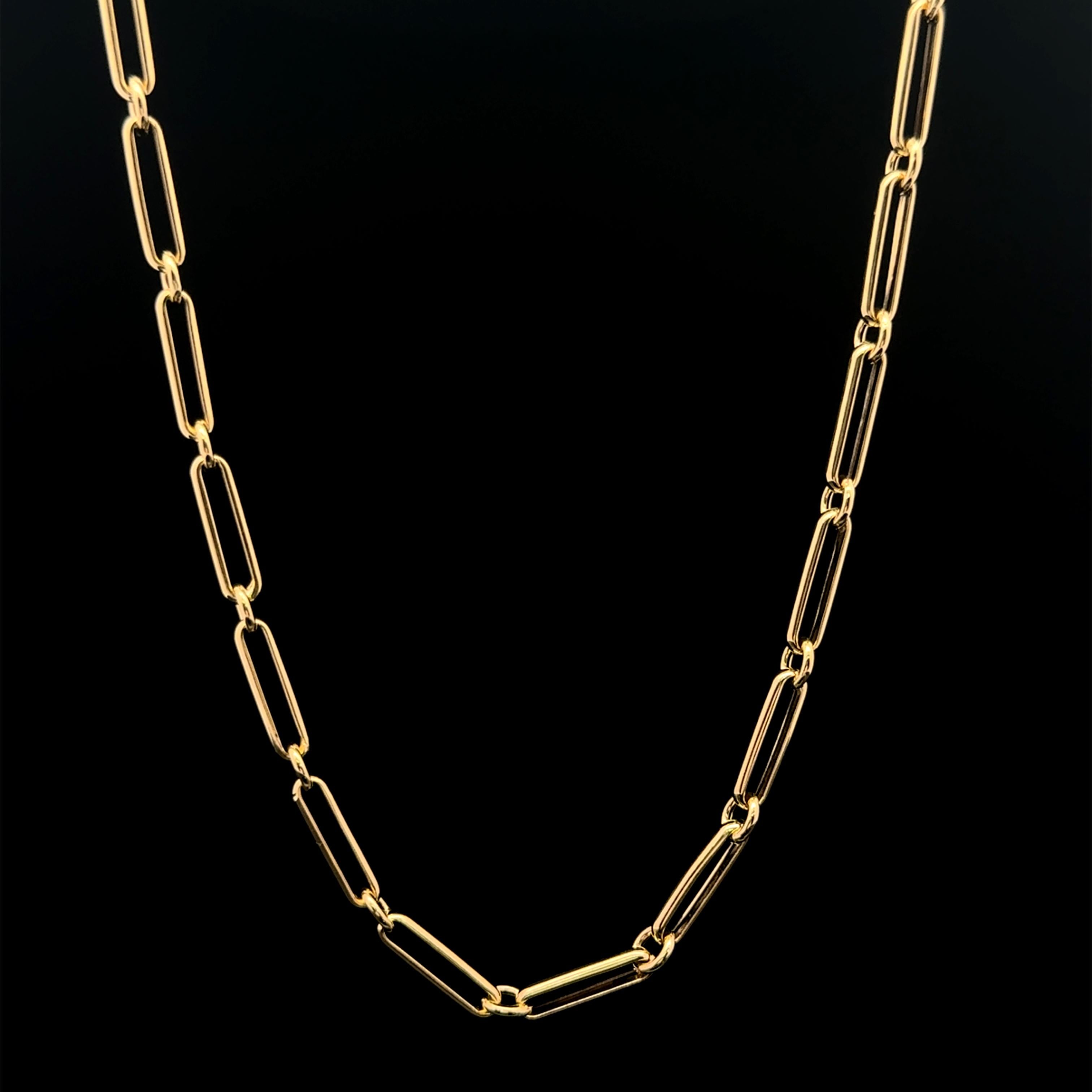 Golden Bar & Circle Chain