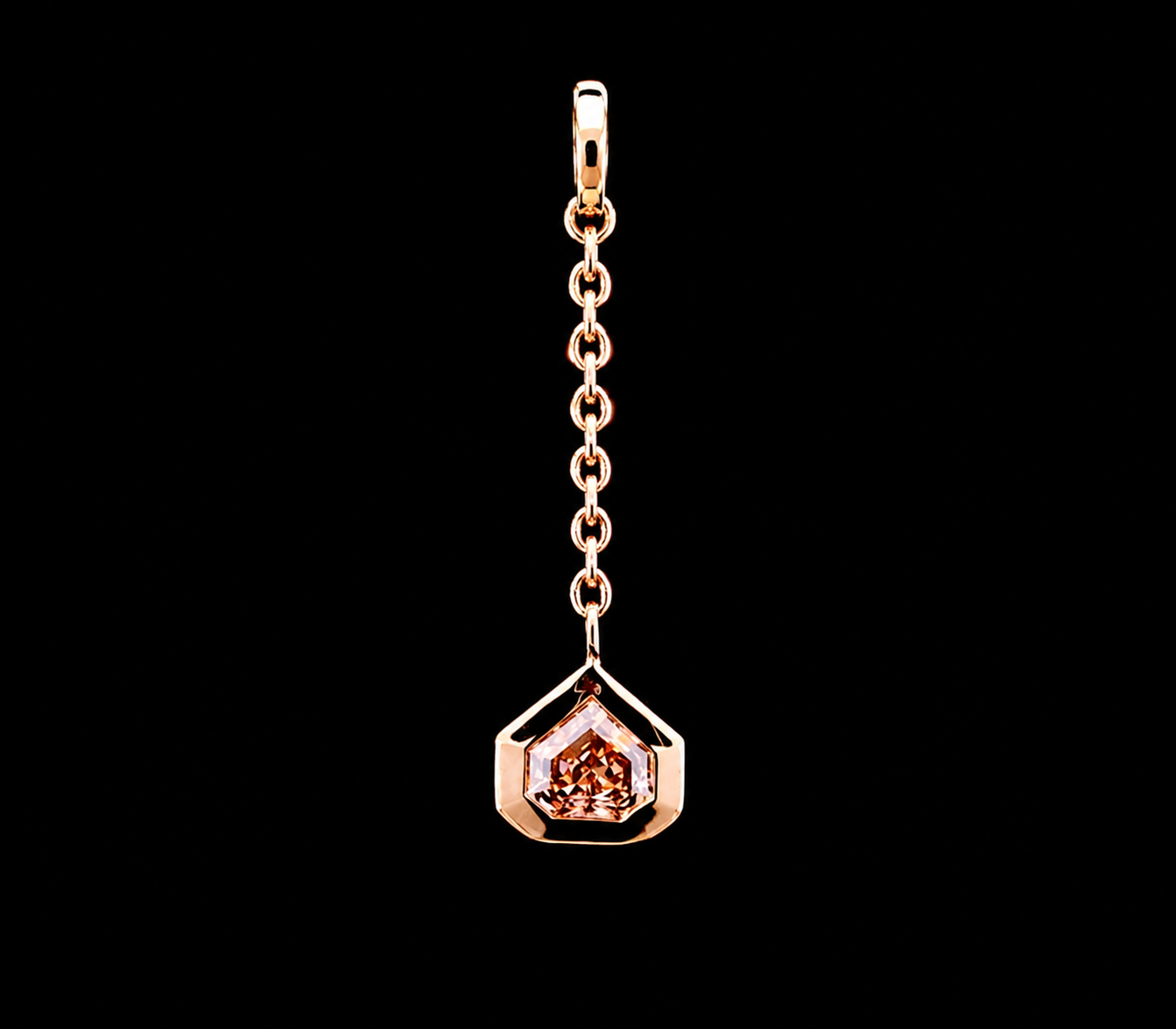 Champagne Diamond Charm