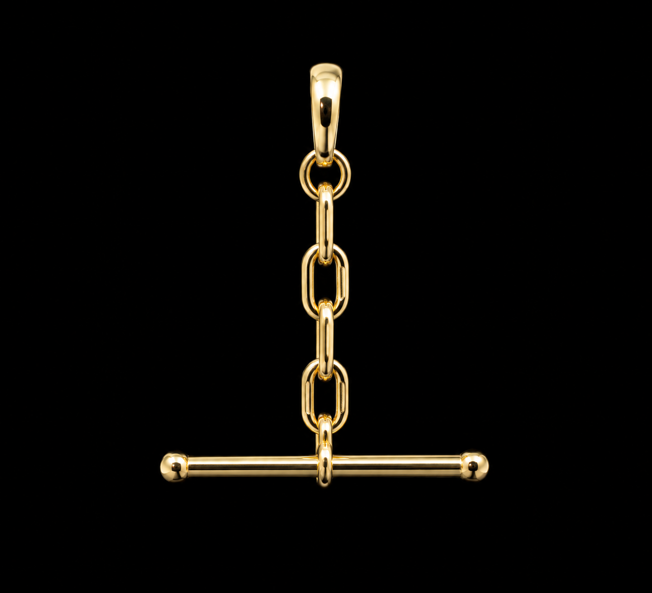 Short Golden Balance Charm