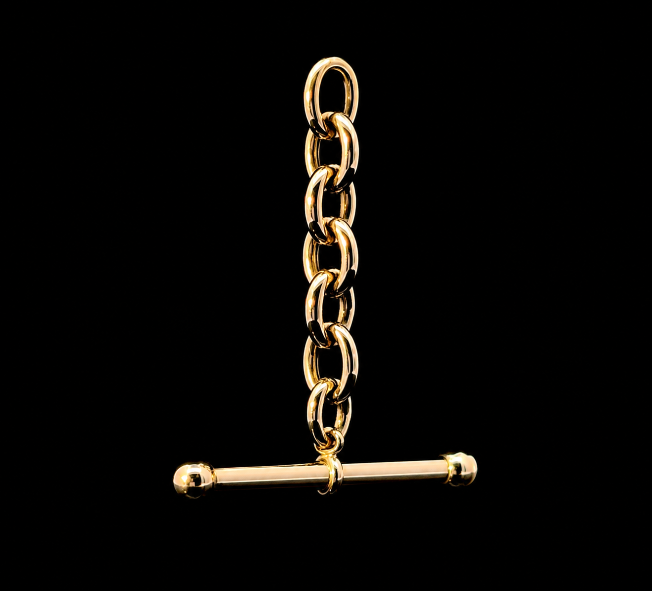 Long Golden Balance Charm