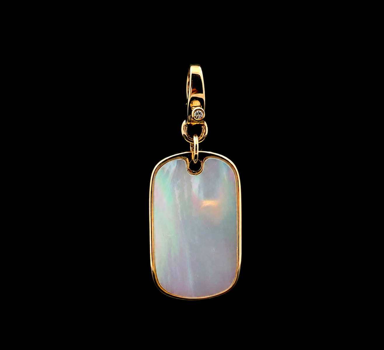 Pearl Tag Charm