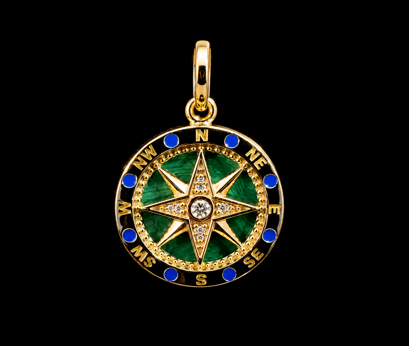 Aurora Compass Charm