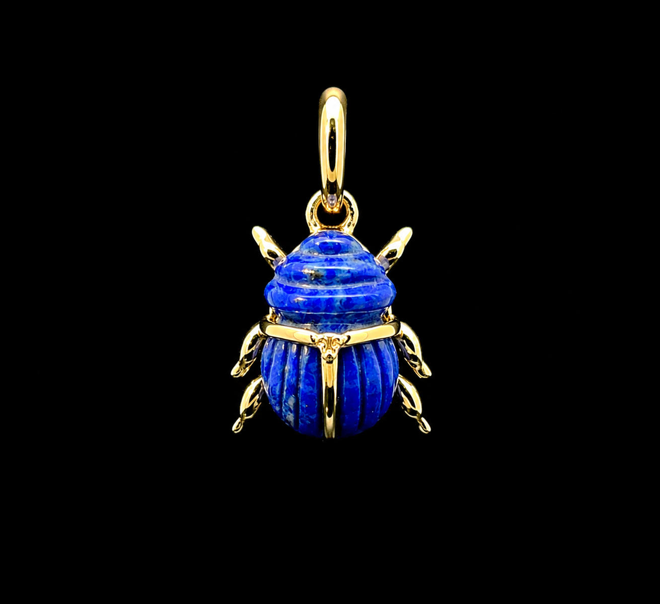 Lapis Lazuli Guardian Bug Charm