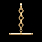 Long Golden Balance Charm