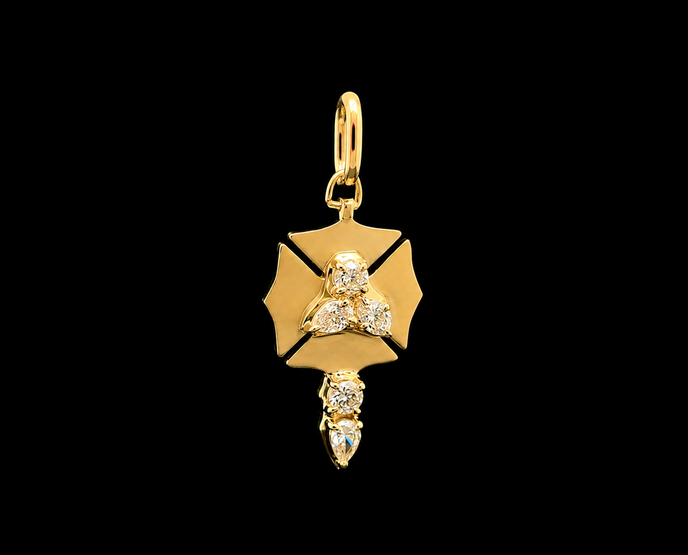 Clover Emblem Key Charm