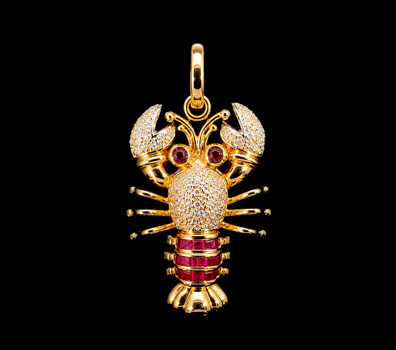 Ruby Crest Lobster Charm