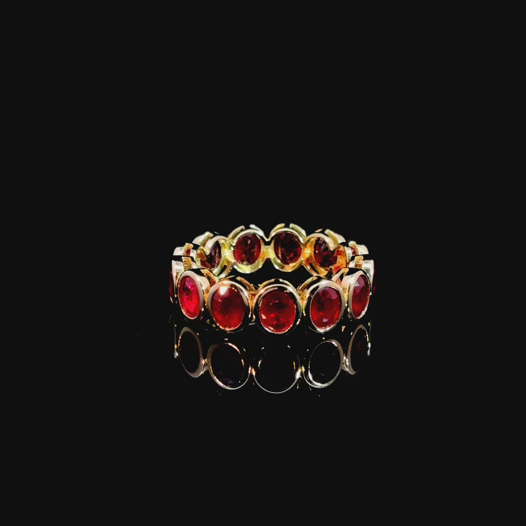 Ruby Eternity Bezel Ring