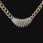 Diamond Shell Pendentif Yellow Gold Necklace L