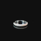 Diamond Pavé Half Band White Gold Ring