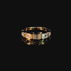 Satin Oval Diamond Ring