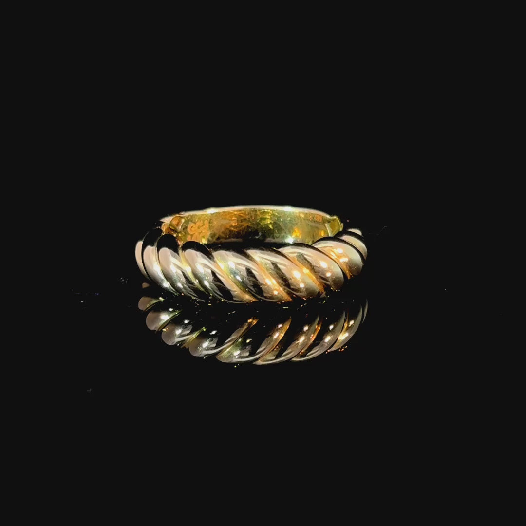 Twisted Knot Yellow Gold Ring