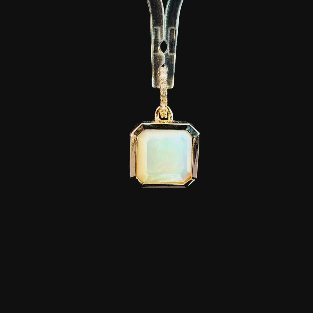 Mother Pearl Frame Charm