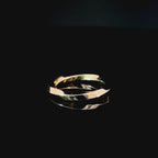 Mobius Strip Yellow Gold Ring Twist